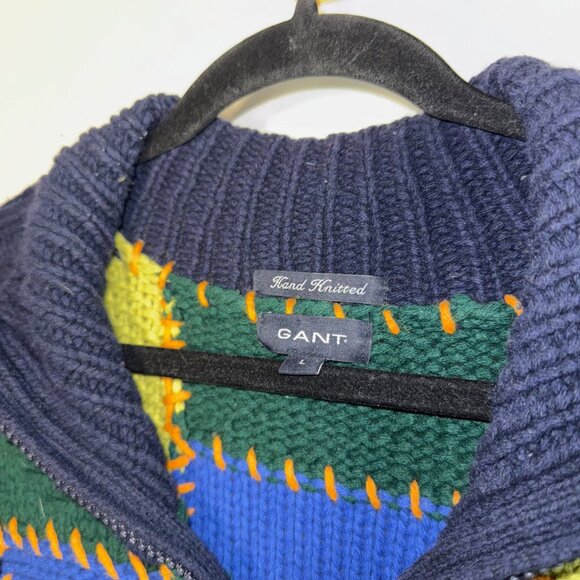 Vintage GANT Hand Knitted Zip Up Sweater - Picture 2 of 4